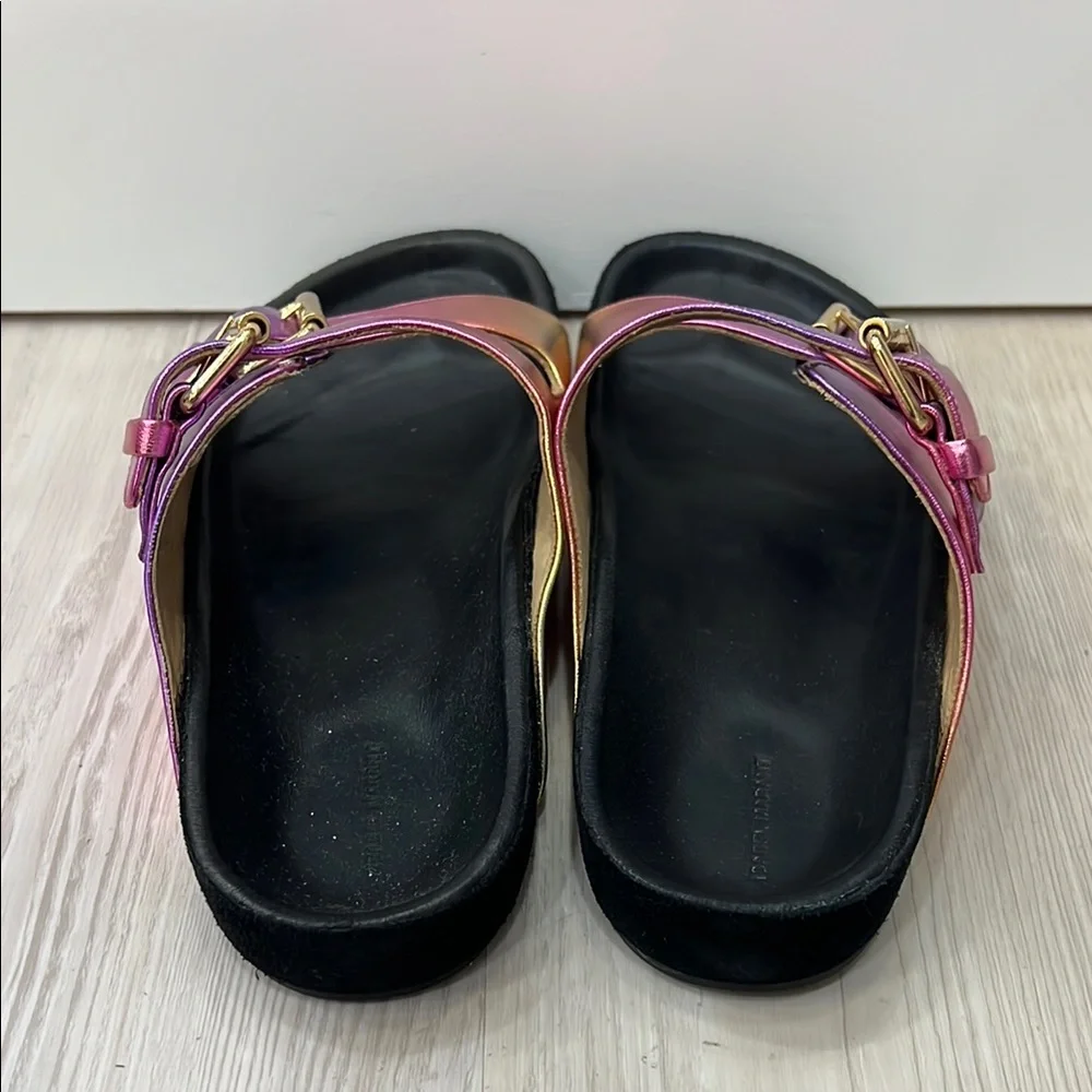 Isabel Marant Pink and Orange Sandals with Minimalist Design - Picture 4 of 7